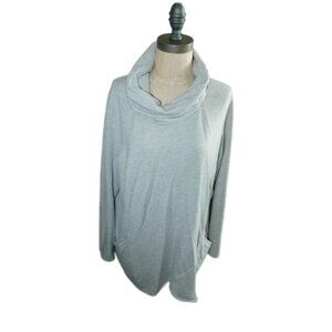 J. Jill Size L Large Gray SUPER Soft Knit Long Sleeve Tunic Style Top Pure Jill
